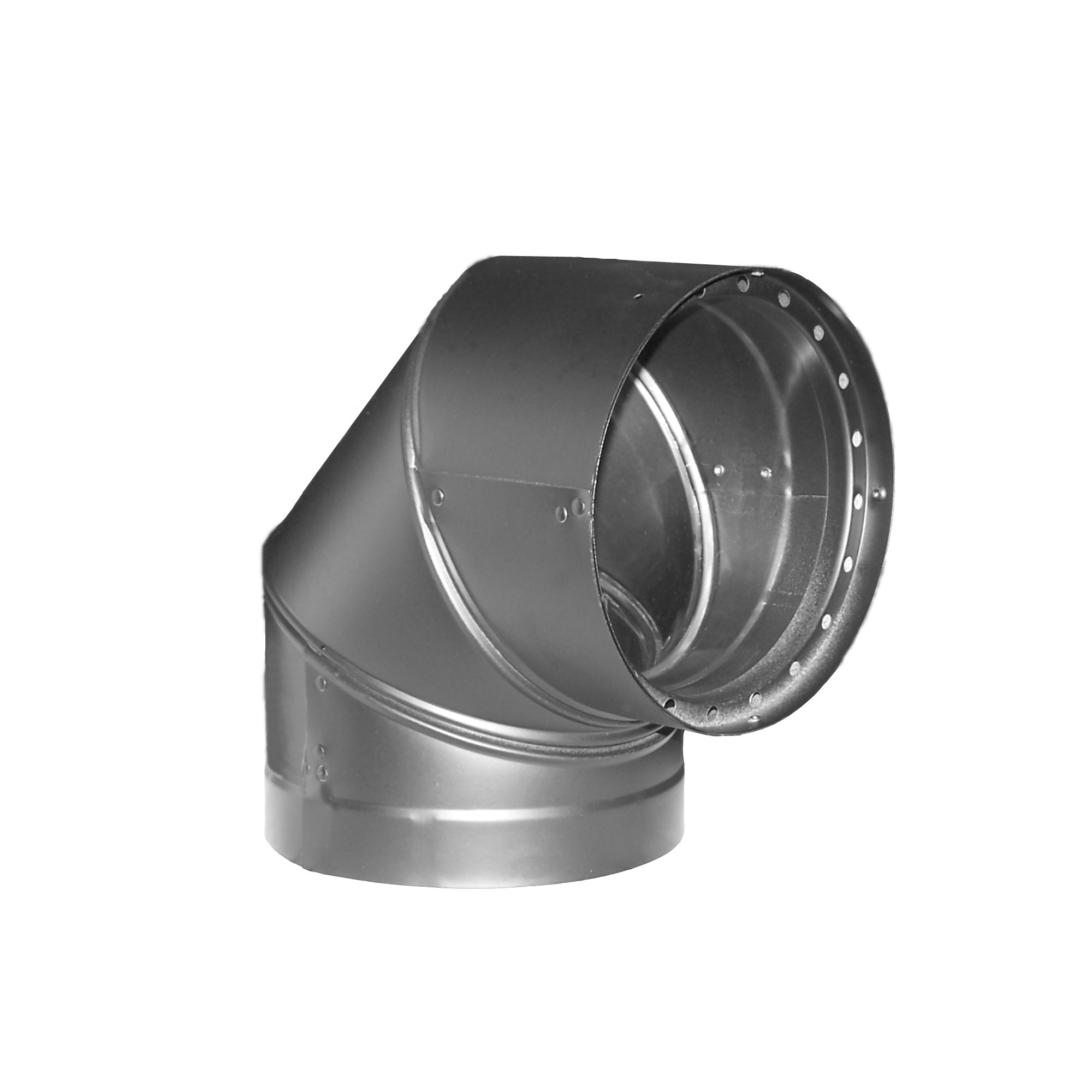 DuraVent, 8in. Diameter 90° Adjustable Elbow Double-Wall, Included (qty.) 1 Material Galvanized Steel, Model# 8DVL-E90